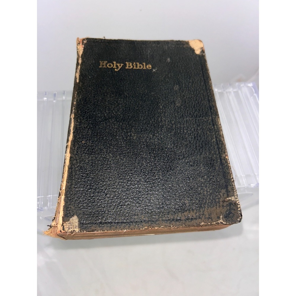 1940 Holy Bible Self Pronouncing Black Leather International Series KJV